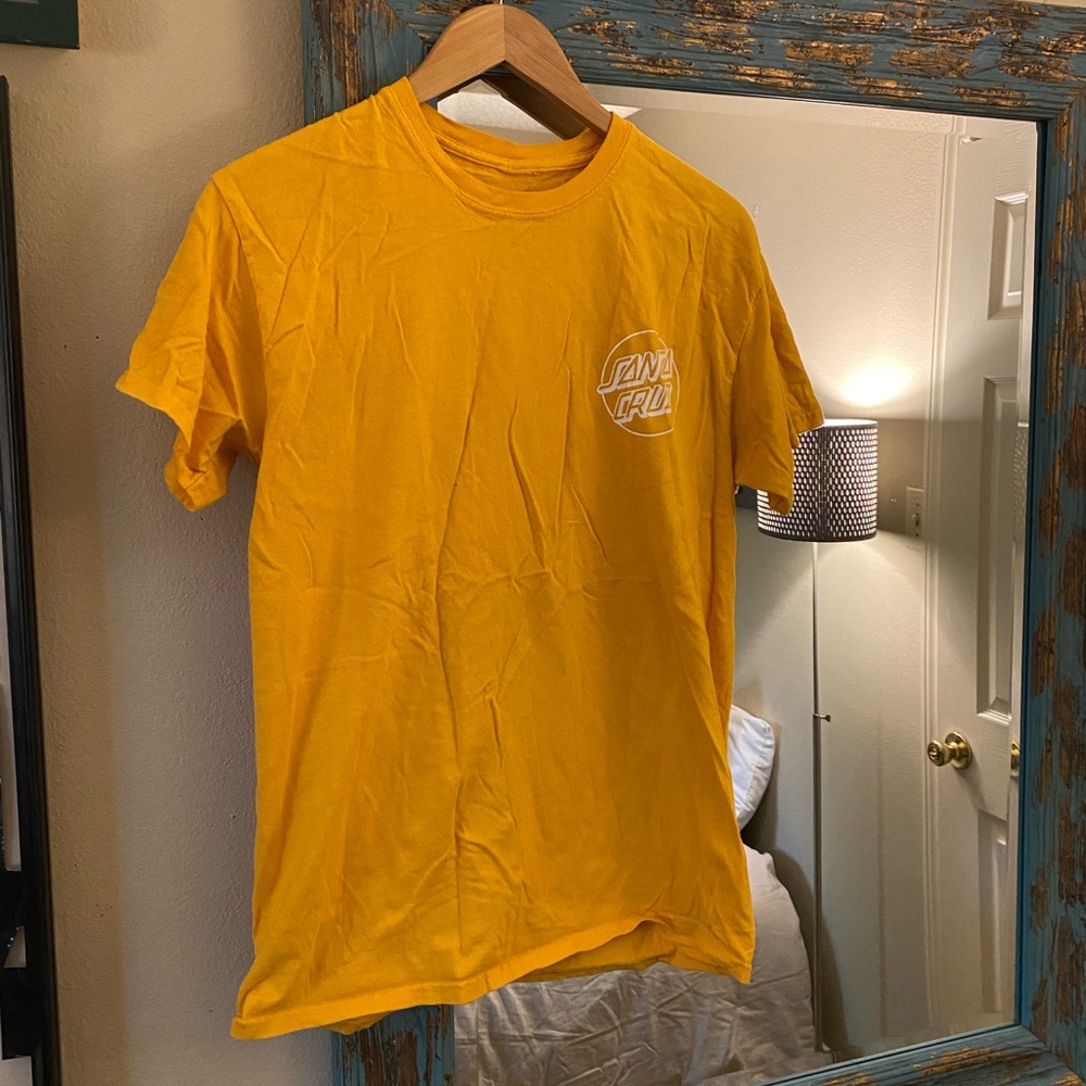 Yellow Santa Cruz shirt